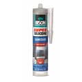 6312283 Bison Super Silicone Sanitary Grey Transparent Cartridge 300 ml NL/FR