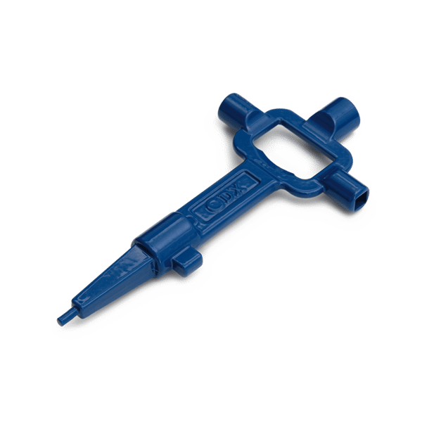 Productfoto DX bouwsleutel zamac blauw