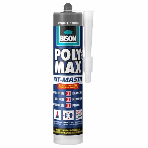 BISON POLY MAX SEAL ZWART KOKER