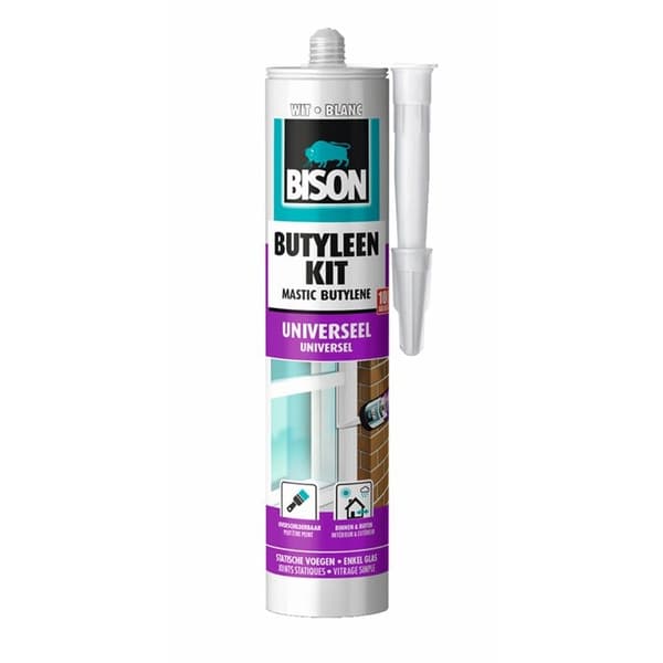 1491005 Bison Butylene Sealant White Cartridge 300 ml NL/FR