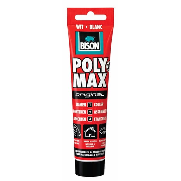 6300466 Bison Poly Max® Original Wit Hangtube 165 g NL/FR