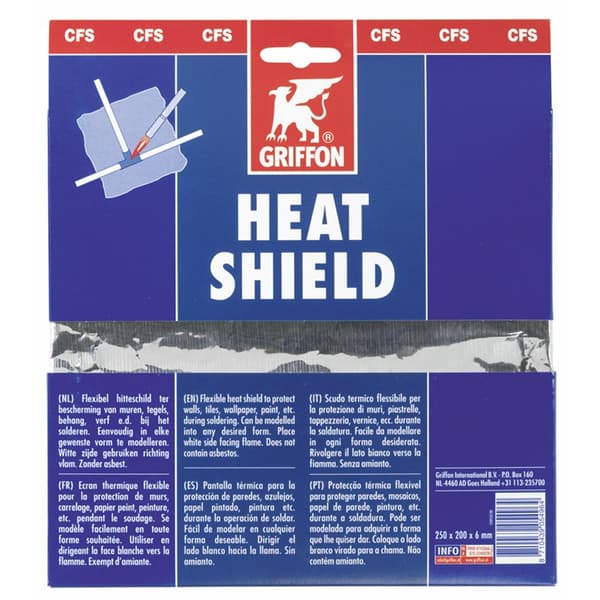 1249552 GR Heat Shield 25 x 19 cm Multi language